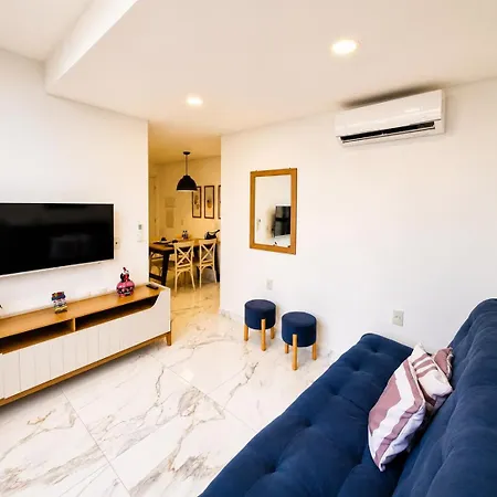 Flat com Piscina, Rooftop e Poucos Passos da Praia-3